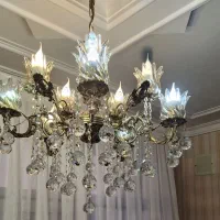لوستر 5 شاخه برنز