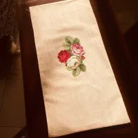 رومیزی دستدوز پارچه ترک