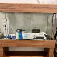 اکواریوم با لوازم تمام لوازم اصلی