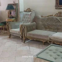 مبلمان سلطنتی راحتی و ست ناهار خوری پارچه ترک