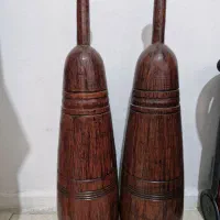 یک جفت میل پهلوانی چوب گردو