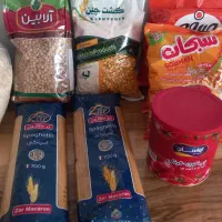 برنج وماکارونی وحبوبات
