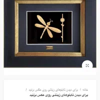 تابلو زینتی طلاکوب طرح سنجاقک|صنایع دستی و سایر لوازم تزئینی|تهران, قیطریه|دیوار