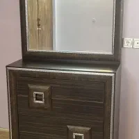 دراور با آئینه و باکس چوبی