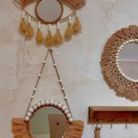 دستسازه های رافیا|لوستر و چراغ آویز|قم, سراجه (۱۵ خرداد)|دیوار