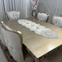 مبل ۷ نفره طرح زمزد و میزغذاخوری ۶ نفره