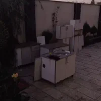 کابینت ام دی اف سالم با هود سینگ و شیر اهرمی کامل|آب‌چکان و نظم‌دهنده ظروف|کرج, کمال‌شهر|دیوار
