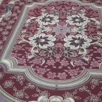 رو فرشی 12متری کرمی و زرشکی دو رو در حد