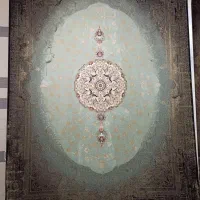 کهربا.۱۵۰۰شانه رنگ فیلی ذغالی فرش .حدادی