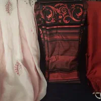 سه عدد پرده به همراه میله پرده