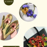 آموزش گل پارچه ای فشن و کریشه و نقاشی پارچه و کچه|خدمات آموزشی|مشهد, دانشجو|دیوار