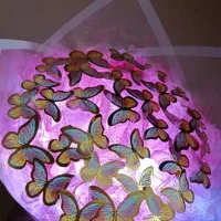 دسته گل پروانه کادو تولد روز دختر زن باکس گل