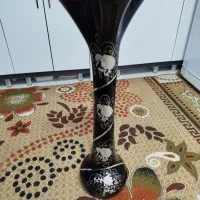 گلدان شیشه ای در حد نو