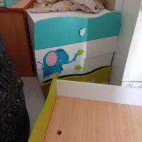 سرویس خواب بچه دست ساز و با تشک|تخت و سرویس خواب|کرمانشاه, |دیوار