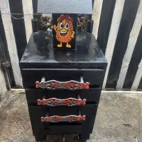 دستگاه بلال تنوری و کمپیر سه کشو چرخ دار