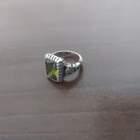 انگشتر نقره یاقوت زبرجدسایز62