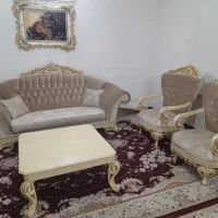 مبل کلاسیک ۷نفره با جلومبلی|مبلمان خانگی و میز عسلی|چهاردانگه (تهران), |دیوار