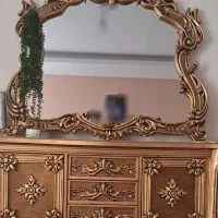 کنسول وآینه بزرگ و تخت خواب کودک ونوجوان|بوفه، ویترین، کنسول|تهران, کوهک|دیوار
