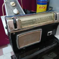 رادیو توشیبا قدیمی دهه ۵۰|کلکسیون اشیاء عتیقه|کبودرآهنگ, |دیوار