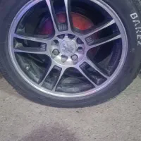 رینگ اسپرت و لاستیک پهن ( لاستیک ها نو)