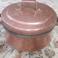 ظروف مسی قابلمه کاسه بشقاب قاشق