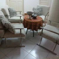 چهار عدد مبل استیل نو  بخاطر  کمبود جا میفروشم|مبلمان خانگی و میز عسلی|کرج, فاز ۳ مهرشهر|دیوار