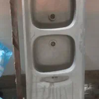 فروش یک عدد سینک دوقلو البرز استیل|مصالح و تجهیزات ساختمان|مرودشت, بیست متری بیمارستان|دیوار