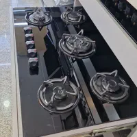 مدل چدن ۸پر رومیزی ۵شعله توکار اجاق گاز شیشه ای|اجاق گاز و لوازم برقی پختوپز|تهران, نعمتآباد|دیوار