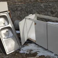 سینک ظرفشویی وآبچکان وشیر