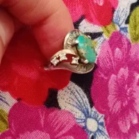 انگشتر نقره نگین فیروزه