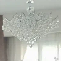 یک جفت لوستر ۲۰ شاخه استیل پرنور