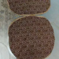 رومیزی قدیمی طرح بوته جثه ۳تیکه باآستردوزی