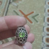 یک انگشتر زبرجد افغان کهنه کاردست استاد صدوقی