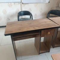 میز کامپیوتر ام دی اف طرح چوب