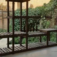 انواع استند گلدان چوبی|صنایع دستی و سایر لوازم تزئینی|یزد, |دیوار