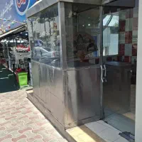 ویترین و املت پزی تمام استیل سه شعله