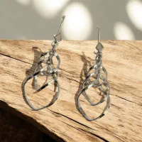 گوشواره نقره اصلی عیار ۹۲۵ بدون نگین