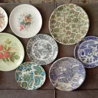 بشقابهای ملامین نوستالژی انتیک