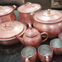 سه قابلمه مس ویک تابه|ظروف پخت‌وپز|مریوان, |دیوار