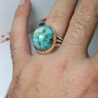 انگشتر نقره دستساز فیروزه نیشابور طبیعی|جواهرات|تهران, امام زاده حسن|دیوار