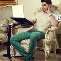 میز لب تاپ دارای فن خنک کننده|میز تحریر و کامپیوتر|خرمآباد (تنکابن), |دیوار