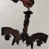 لو ستر چوبی طرح دار