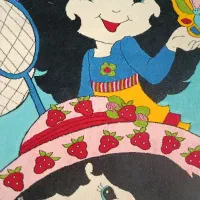 فرش عروسکی توت فرنگی