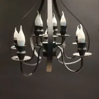 لوستر فلزی ۱۰ شعله