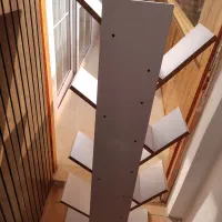 کتابخانه چوبی فانتزی جمع و جور|کتابخانه، شلف، قفسه‌های دیواری|بندر انزلی, انصار الحسین|دیوار