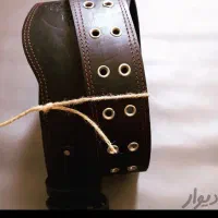کمربند بدنسازی چرم وهیکلی (علم)