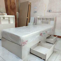 تخت یک نفره تخت یک نیم نفره توسکا|تخت و سرویس خواب|مشهد, گلبرگ شمالی|دیوار