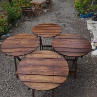 میز و صندلی تاشو چوبی|میز و صندلی غذاخوری|لولمان, |دیوار