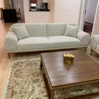 مبلمان ۷نفره پارچه ترک ولی راحت ۹ نفر نشیمن داره|مبلمان خانگی و میز عسلی|تهران, ولنجک|دیوار