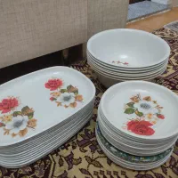 سرویس ملامین همراه با سوپ خوری دیس بشقاب